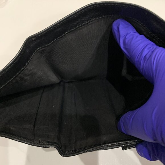 Prada Black Trifold Wallet sku#84810 (Gently used) - Picture 7 of 11